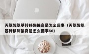 丙氨酸氨基转移酶偏高是怎么回事（丙氨酸氨基转移酶偏高是怎么回事60）