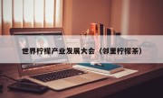 世界柠檬产业发展大会（邻里柠檬茶）