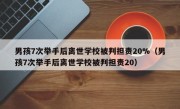 男孩7次举手后离世学校被判担责20%（男孩7次举手后离世学校被判担责20）