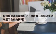 狗狗被电动车踏板打了一路屁股（狗狗让电动车压了会有内伤吗）