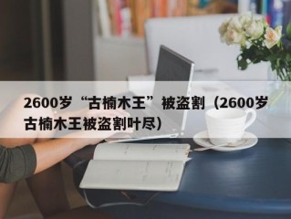 2600岁“古楠木王”被盗割（2600岁古楠木王被盗割叶尽）