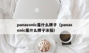 panasonic是什么牌子（panasonic是什么牌子冰箱）