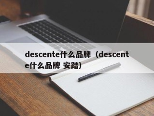 descente什么品牌（descente什么品牌 安踏）