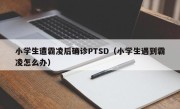 小学生遭霸凌后确诊PTSD（小学生遇到霸凌怎么办）